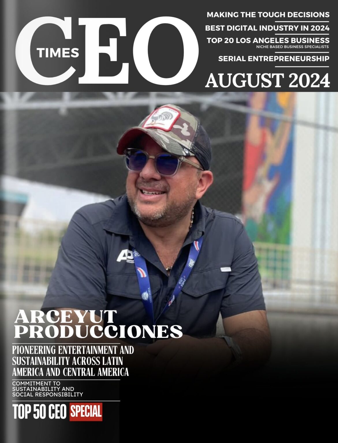 Portada de CEO Times dedicada a Arceyut Producciones